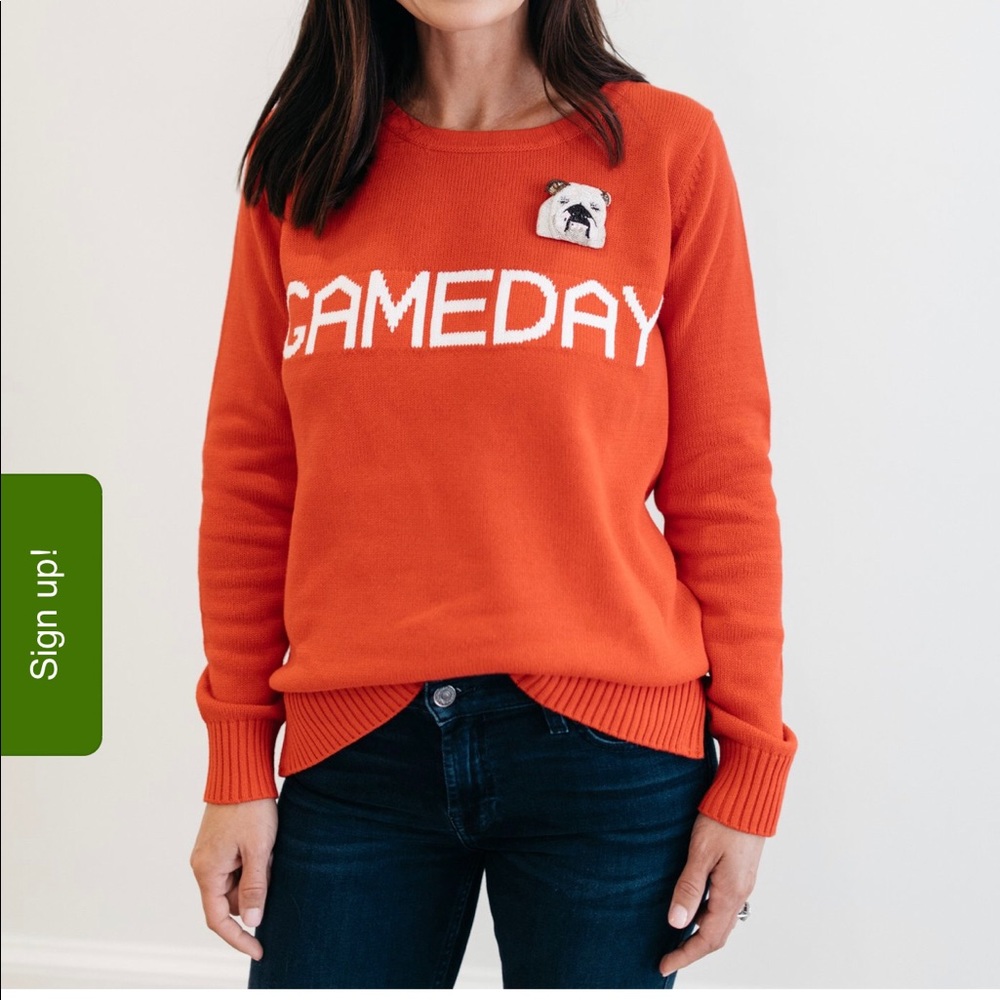 Orange Gameday Sweater (Clemson, Auburn etc)